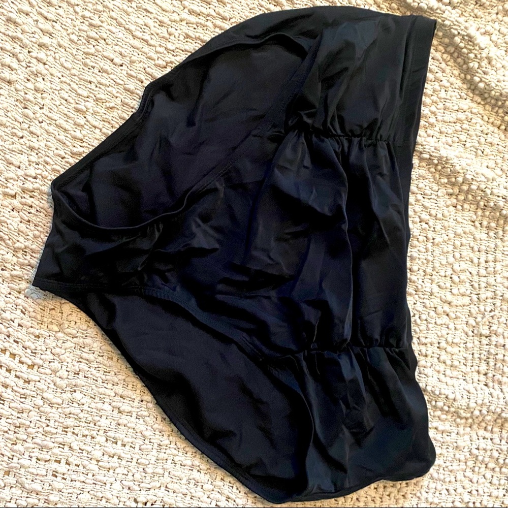 high waisted black bikini bottoms